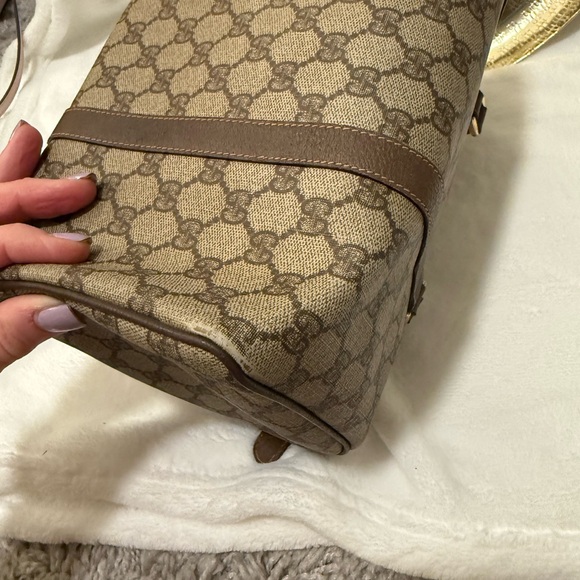 Gucci Brown Satchel with Iconic GG Monogram - Picture 9 of 15